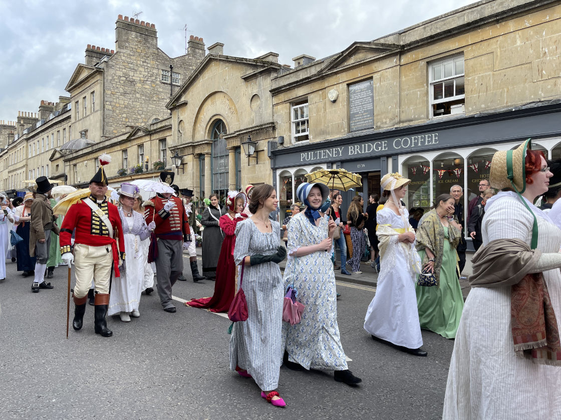 Jane Austen Festival Grand Regency Costumed Promenade, Bath, Sept 2022